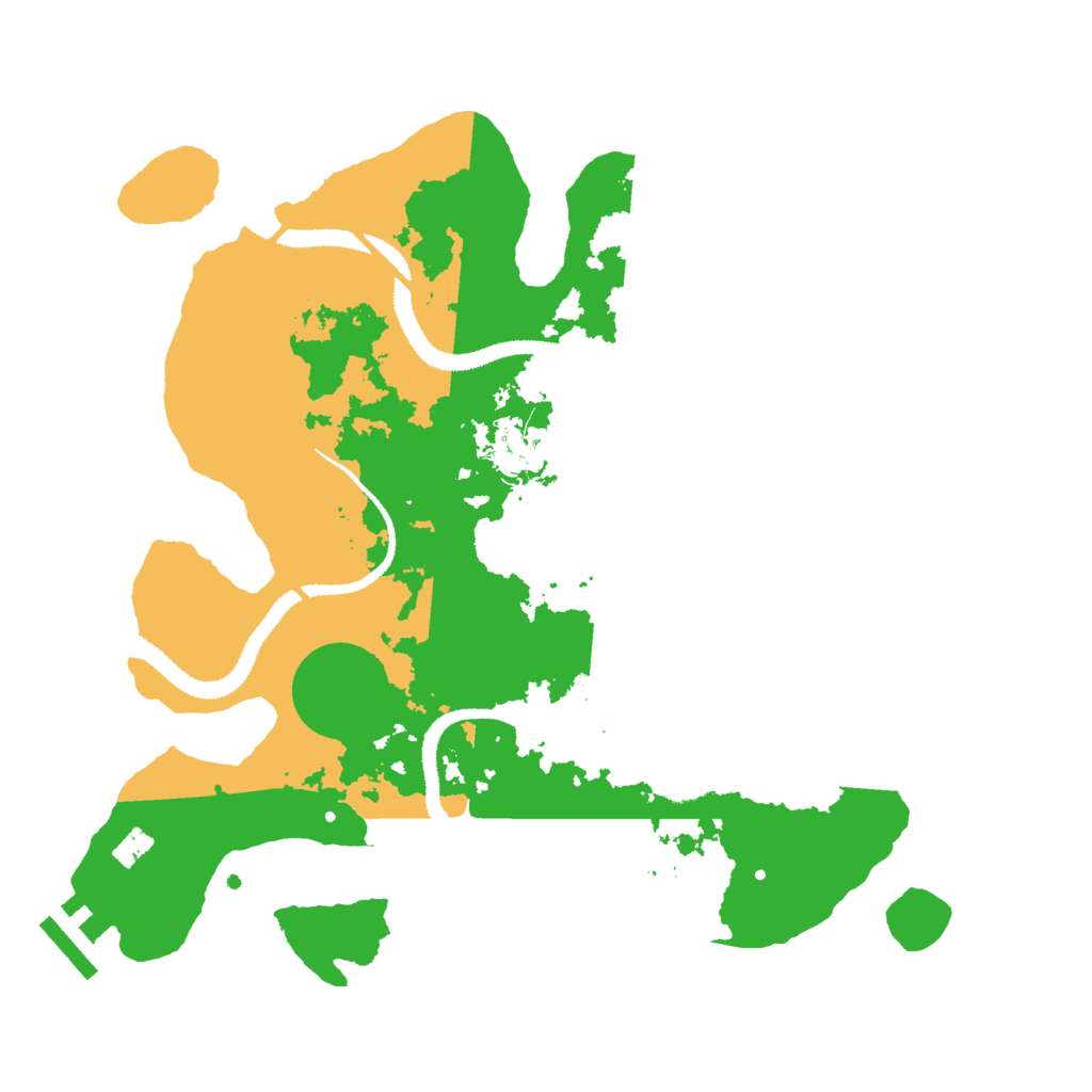 Biome Rust Map: Procedural Map, Size: 3000, Seed: 20168