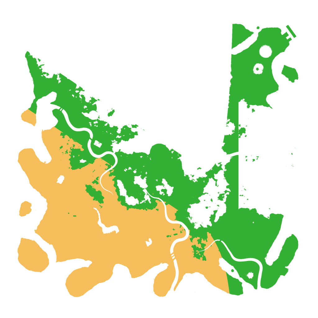 Biome Rust Map: Procedural Map, Size: 4500, Seed: 1411720656