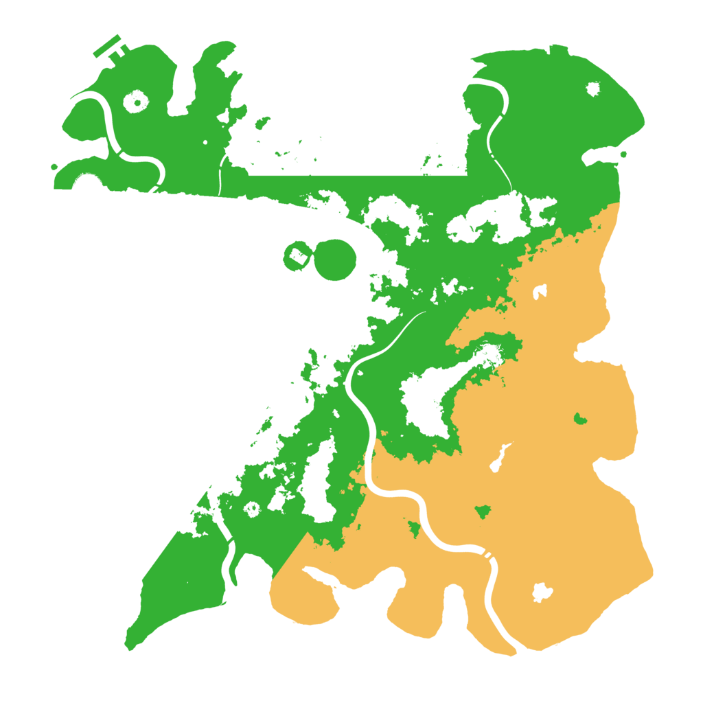 Biome Rust Map: Procedural Map, Size: 4500, Seed: 1148119719