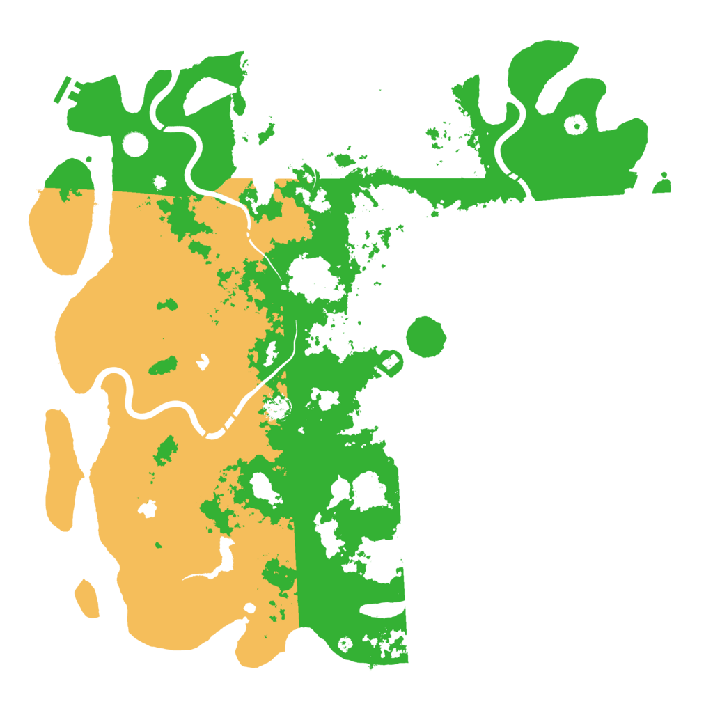 Biome Rust Map: Procedural Map, Size: 5000, Seed: 1309476480