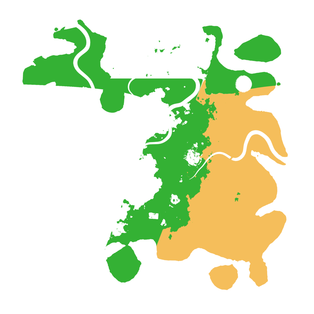 Biome Rust Map: Procedural Map, Size: 3500, Seed: 1105652587