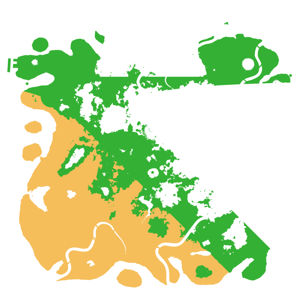 Biome Rust Map: Procedural Map, Size: 4500, Seed: 59543