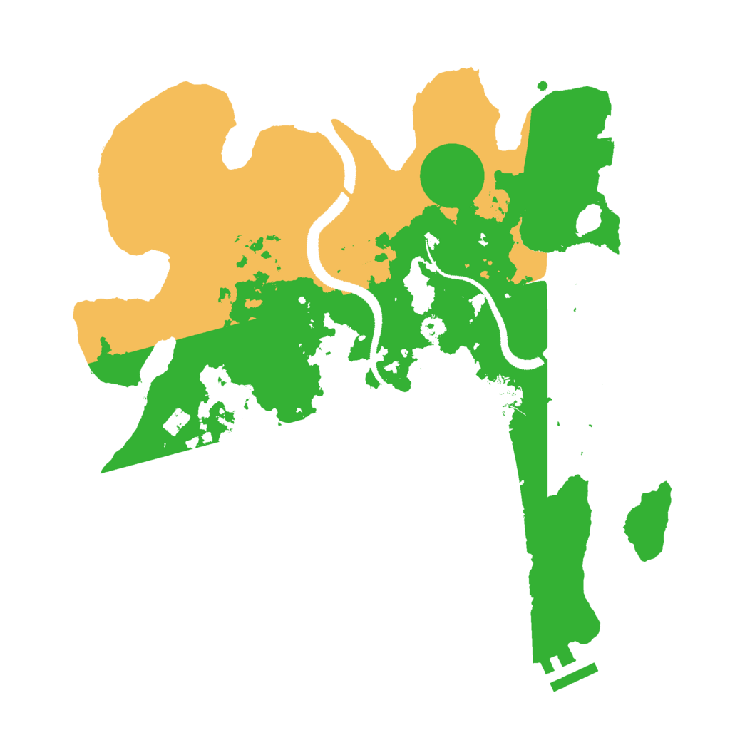 Biome Rust Map: Procedural Map, Size: 3000, Seed: 25449