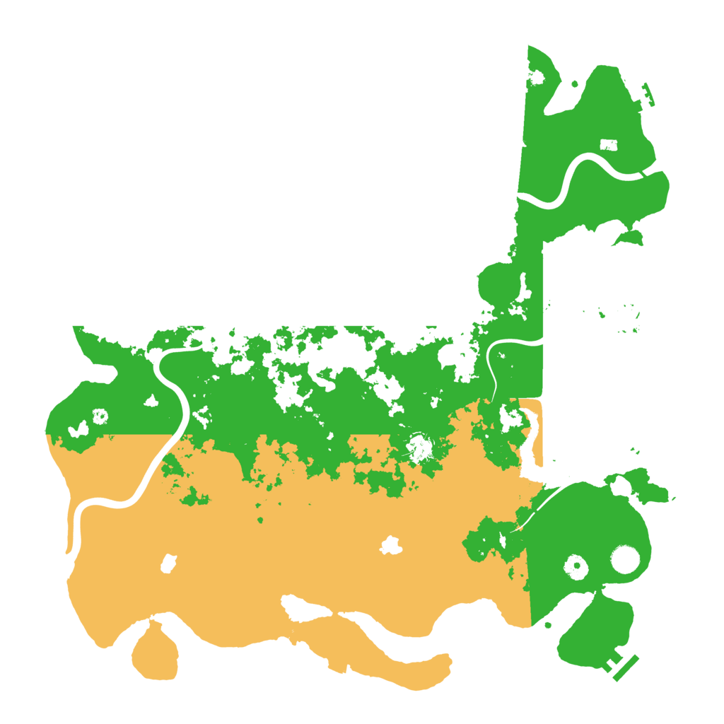 Biome Rust Map: Procedural Map, Size: 4500, Seed: 601936395