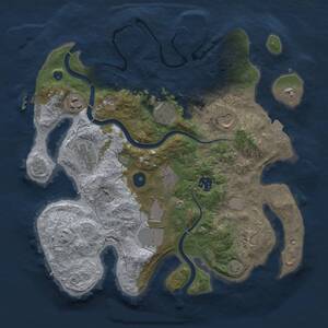 Thumbnail Rust Map: Procedural Map, Size: 3500, Seed: 519374028, 15 Monuments