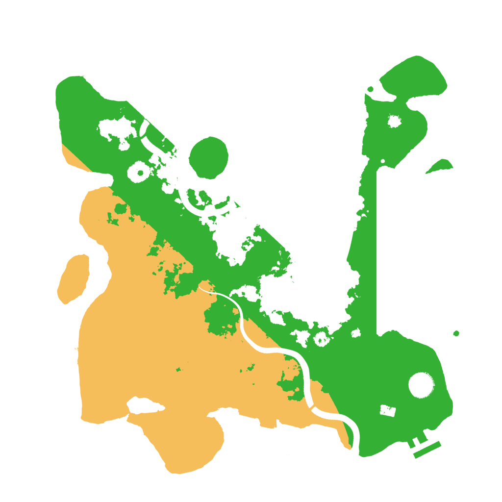 Biome Rust Map: Procedural Map, Size: 3500, Seed: 197881661