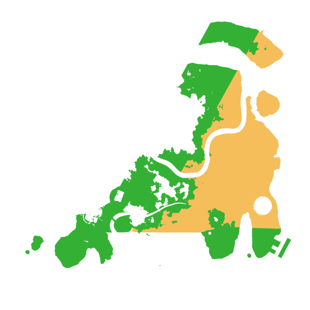 Biome Rust Map: Procedural Map, Size: 3000, Seed: 1255580167
