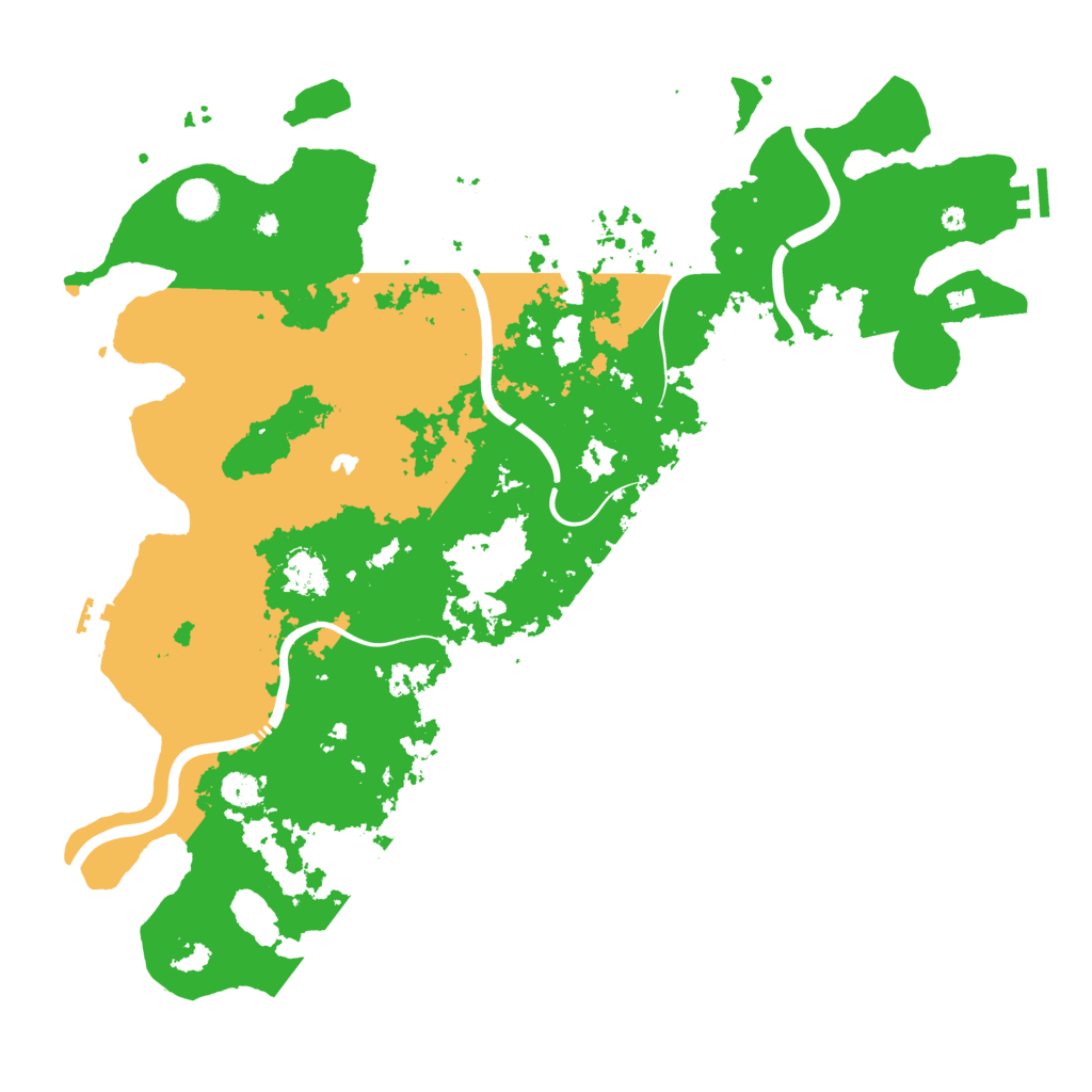 Biome Rust Map: Procedural Map, Size: 4500, Seed: 764670576