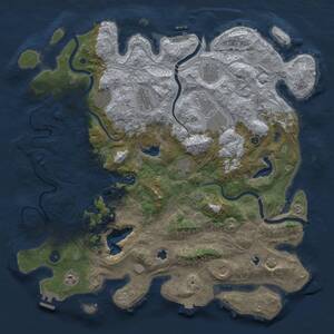 Thumbnail Rust Map: Procedural Map, Size: 4500, Seed: 244526, 17 Monuments