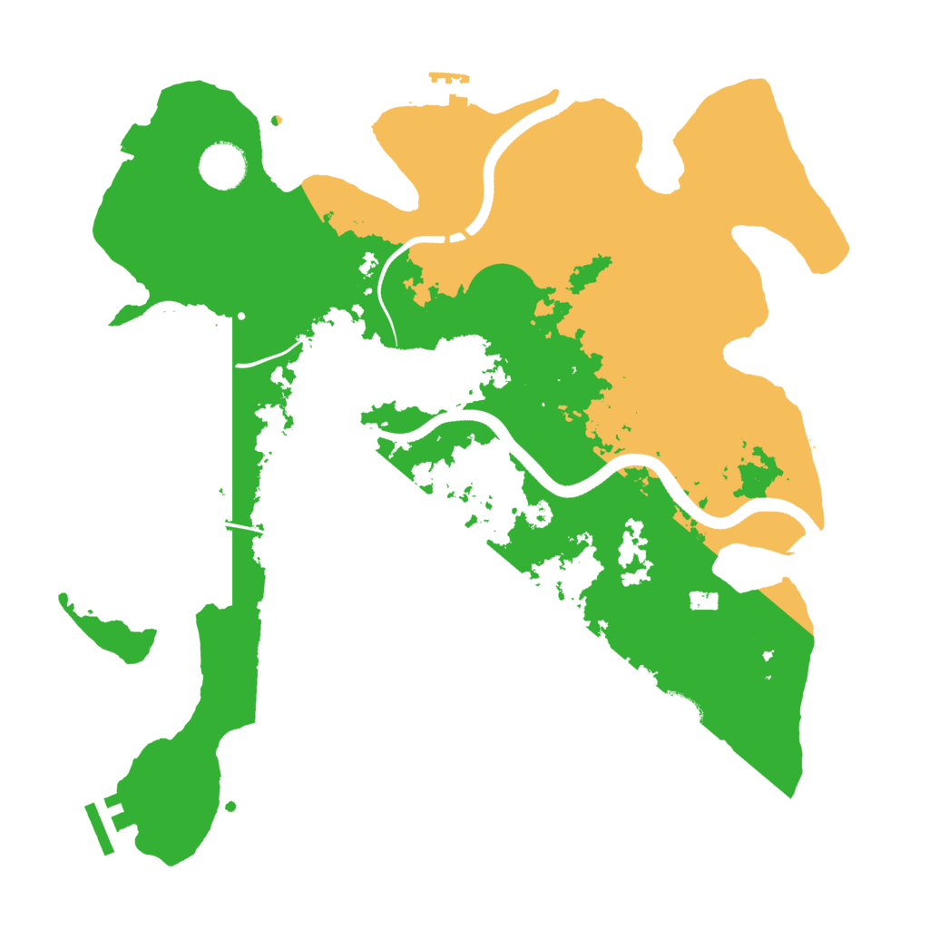 Biome Rust Map: Procedural Map, Size: 3500, Seed: 357014