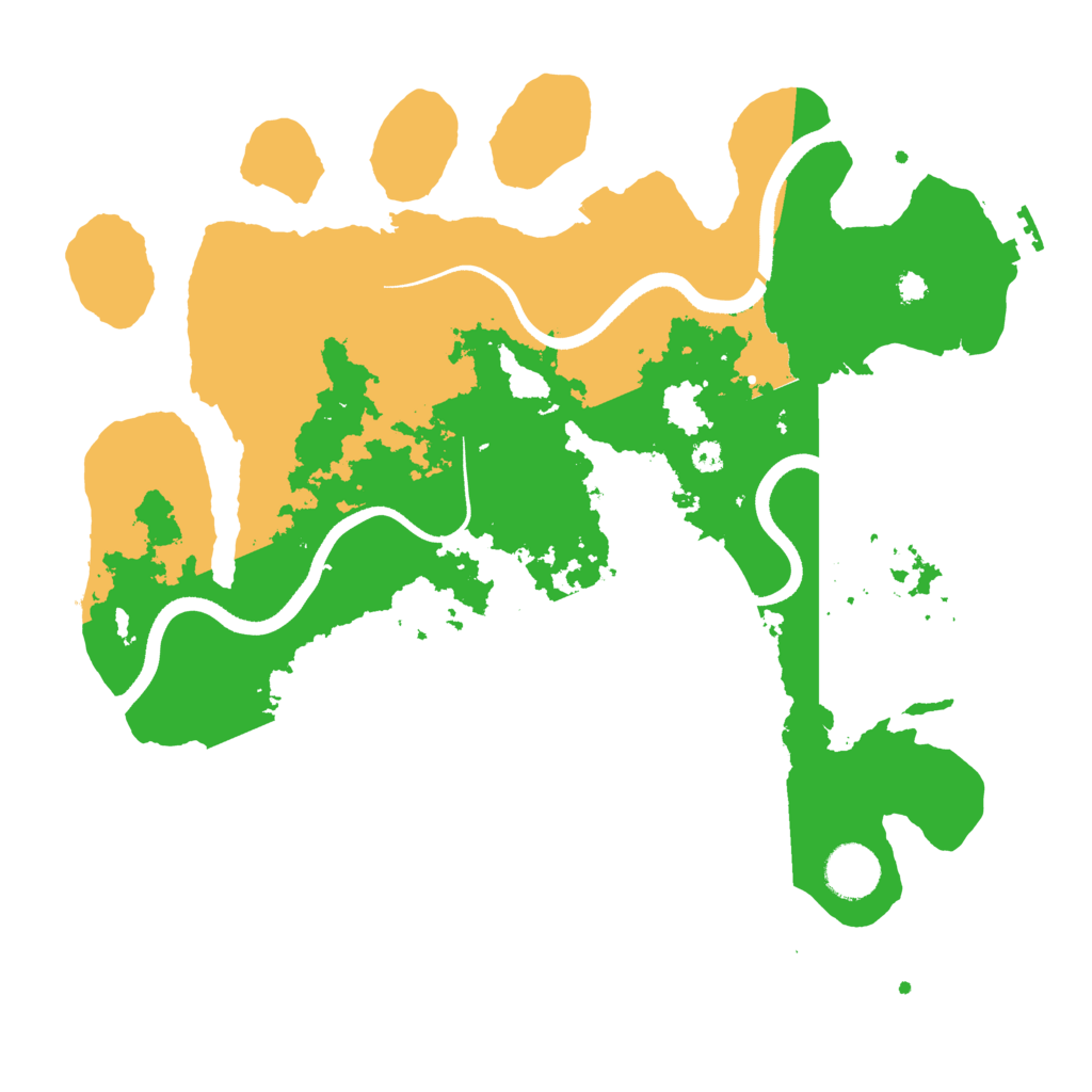Biome Rust Map: Procedural Map, Size: 3500, Seed: 1110874180