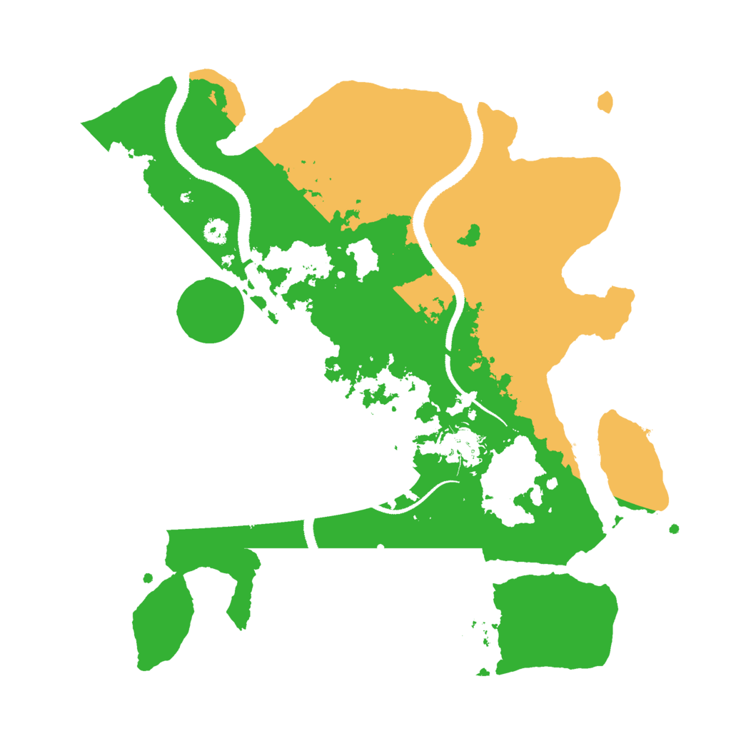 Biome Rust Map: Procedural Map, Size: 3000, Seed: 586944497