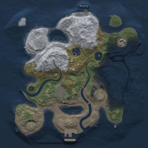 Thumbnail Rust Map: Procedural Map, Size: 2700, Seed: 1787745723, 10 Monuments