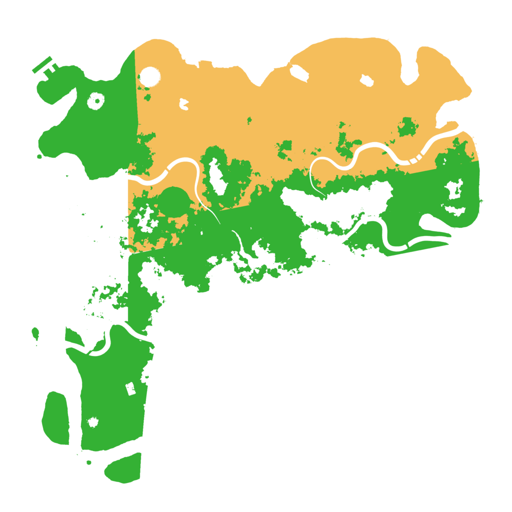 Biome Rust Map: Procedural Map, Size: 4500, Seed: 2024310450