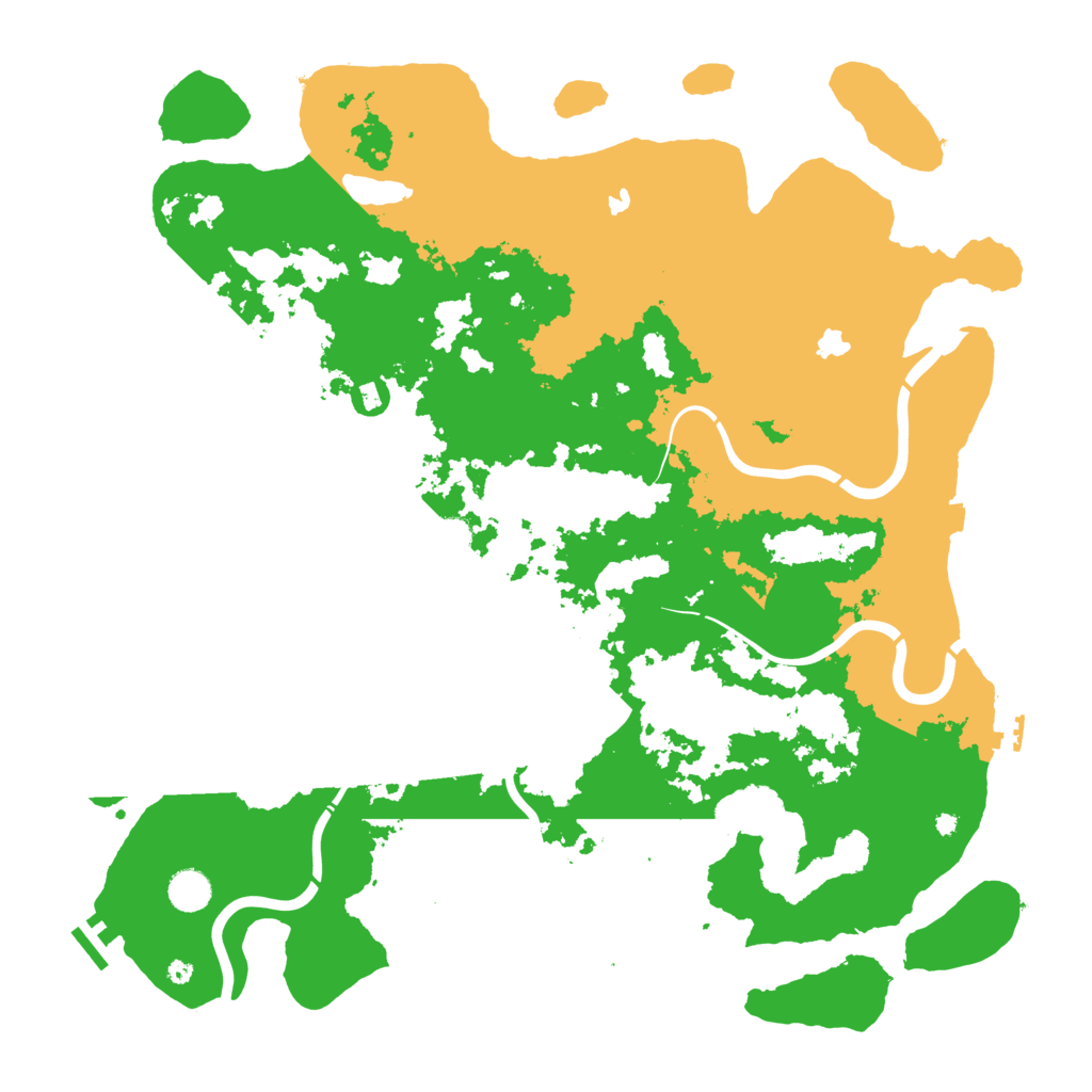 Biome Rust Map: Procedural Map, Size: 4500, Seed: 52364
