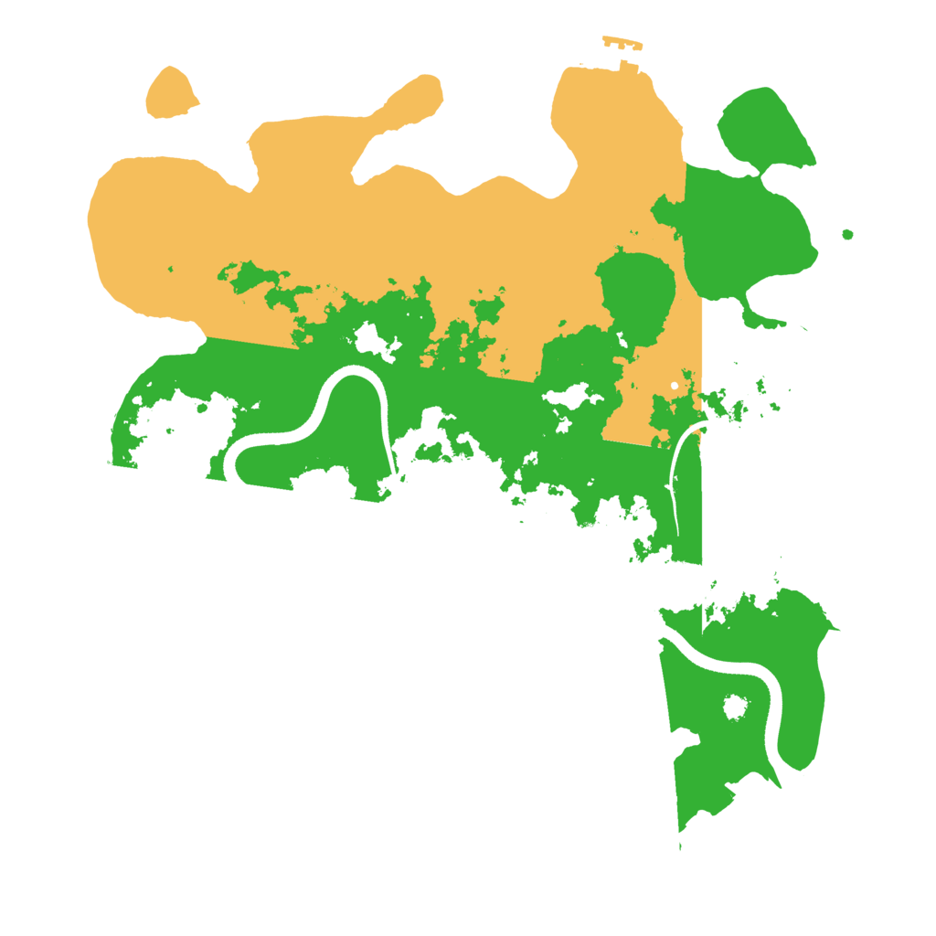Biome Rust Map: Procedural Map, Size: 3500, Seed: 440856989