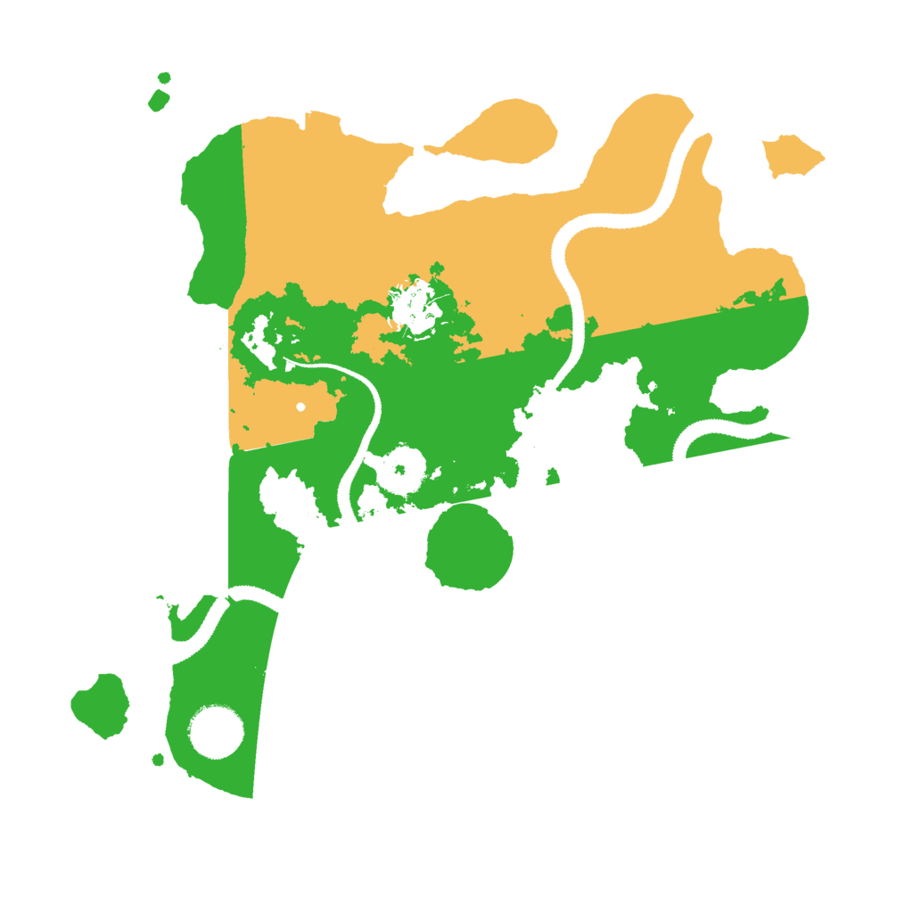 Biome Rust Map: Procedural Map, Size: 3000, Seed: 1340411260