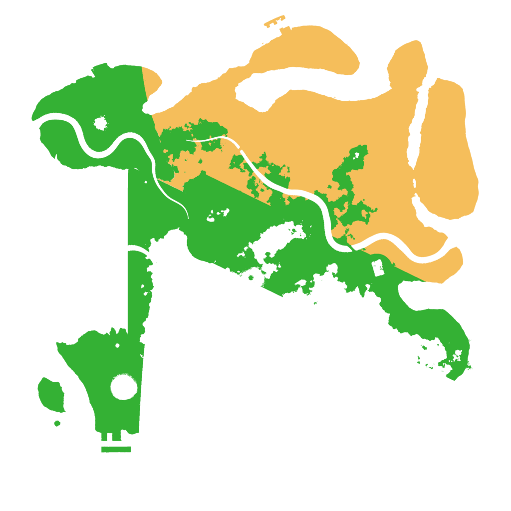 Biome Rust Map: Procedural Map, Size: 3500, Seed: 1150979289