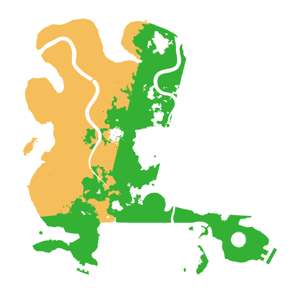 Biome Rust Map: Procedural Map, Size: 3500, Seed: 170850996