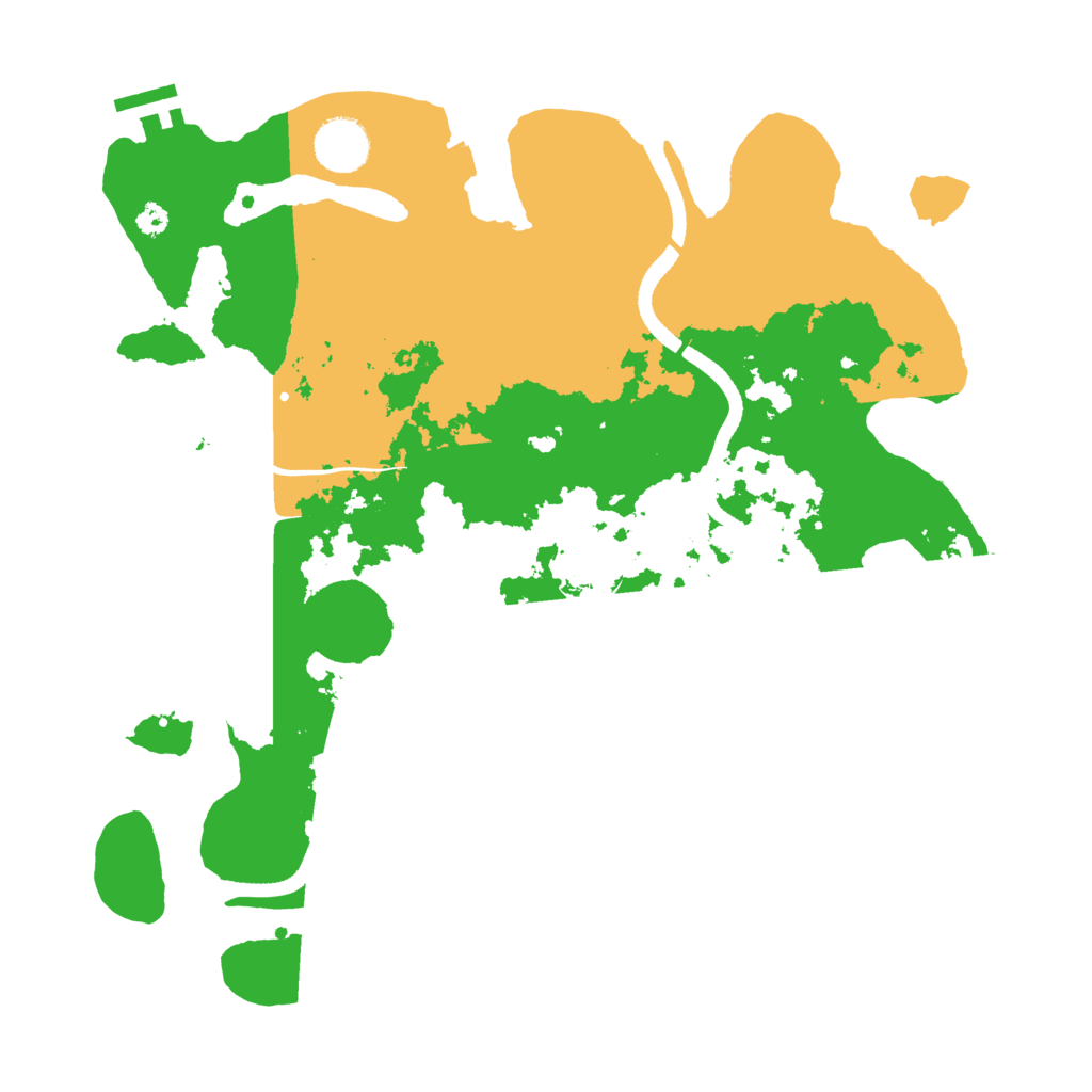 Biome Rust Map: Procedural Map, Size: 3500, Seed: 545251214