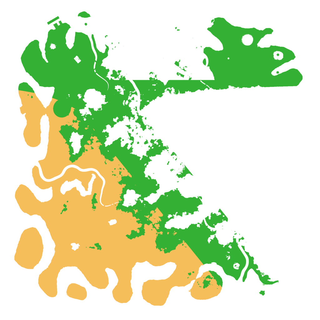 Biome Rust Map: Procedural Map, Size: 5000, Seed: 45655263