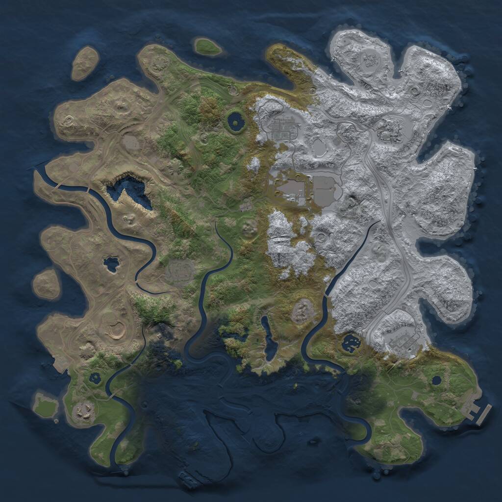Rust Map: Procedural Map, Size: 4300, Seed: 2026, 15 Monuments