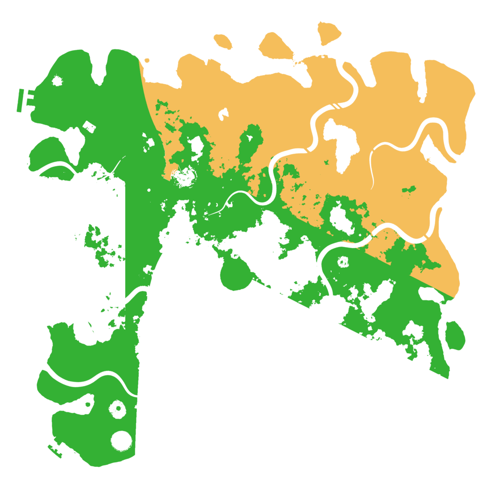 Biome Rust Map: Procedural Map, Size: 4350, Seed: 43265