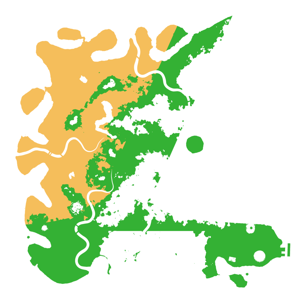 Biome Rust Map: Procedural Map, Size: 4750, Seed: 25
