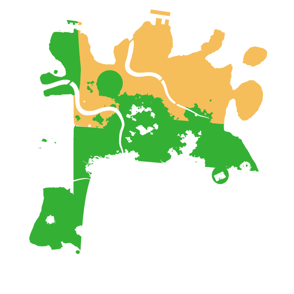 Biome Rust Map: Procedural Map, Size: 3000, Seed: 2011860441