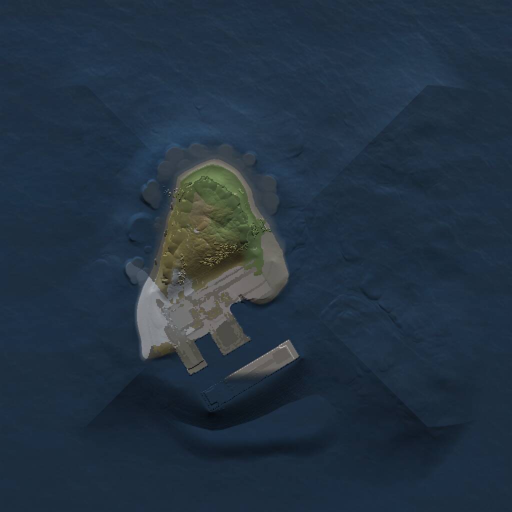 Rust Map: Procedural Map, Size: 1000, Seed: 45418, 2 Monuments