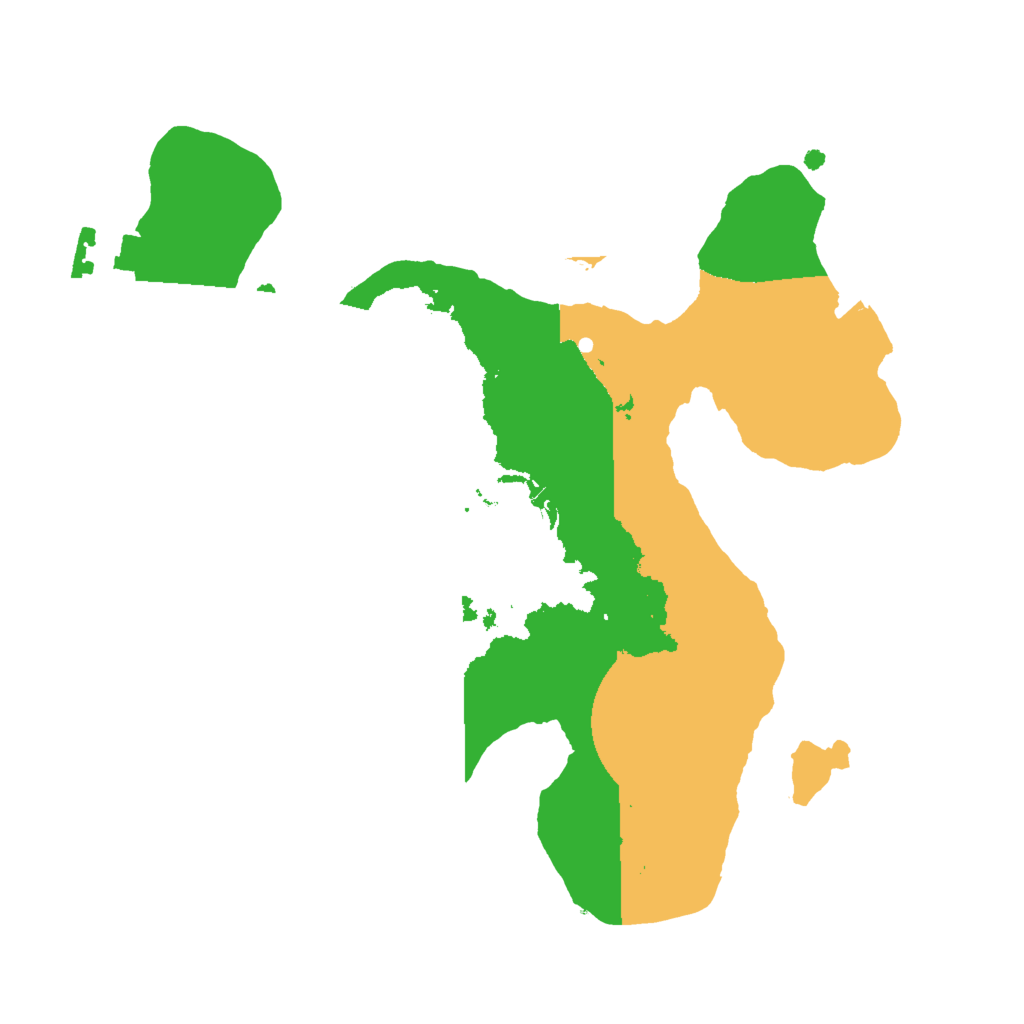Biome Rust Map: Procedural Map, Size: 2000, Seed: 6466544