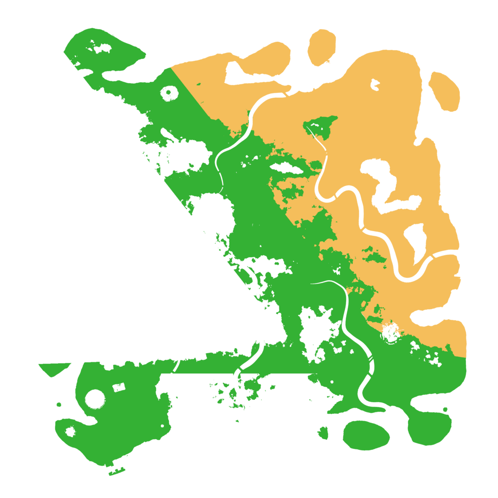 Biome Rust Map: Procedural Map, Size: 4500, Seed: 707281745