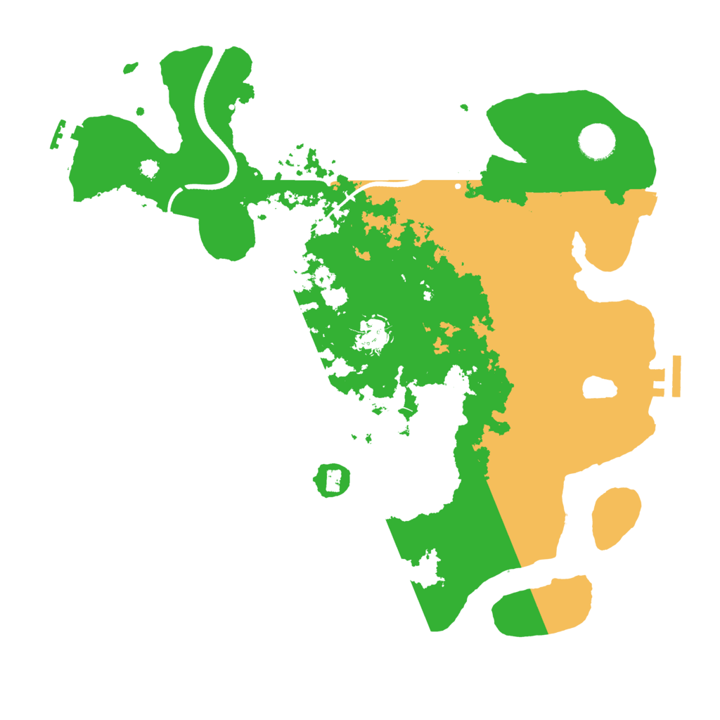 Biome Rust Map: Procedural Map, Size: 3500, Seed: 260826