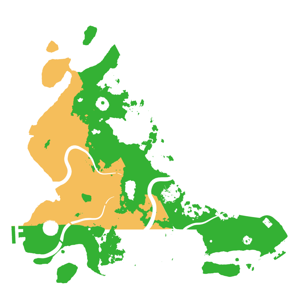 Biome Rust Map: Procedural Map, Size: 3500, Seed: 626623381