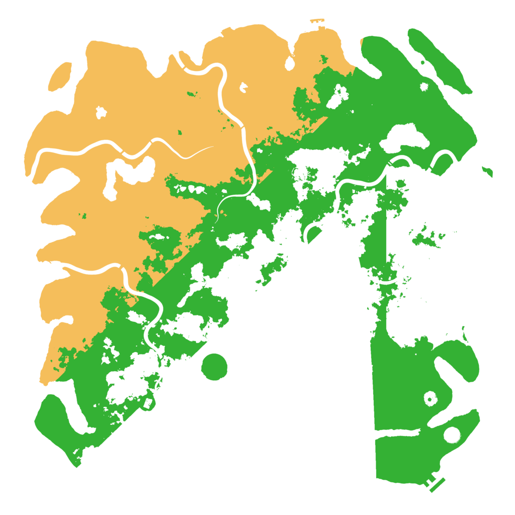 Biome Rust Map: Procedural Map, Size: 5500, Seed: 128564