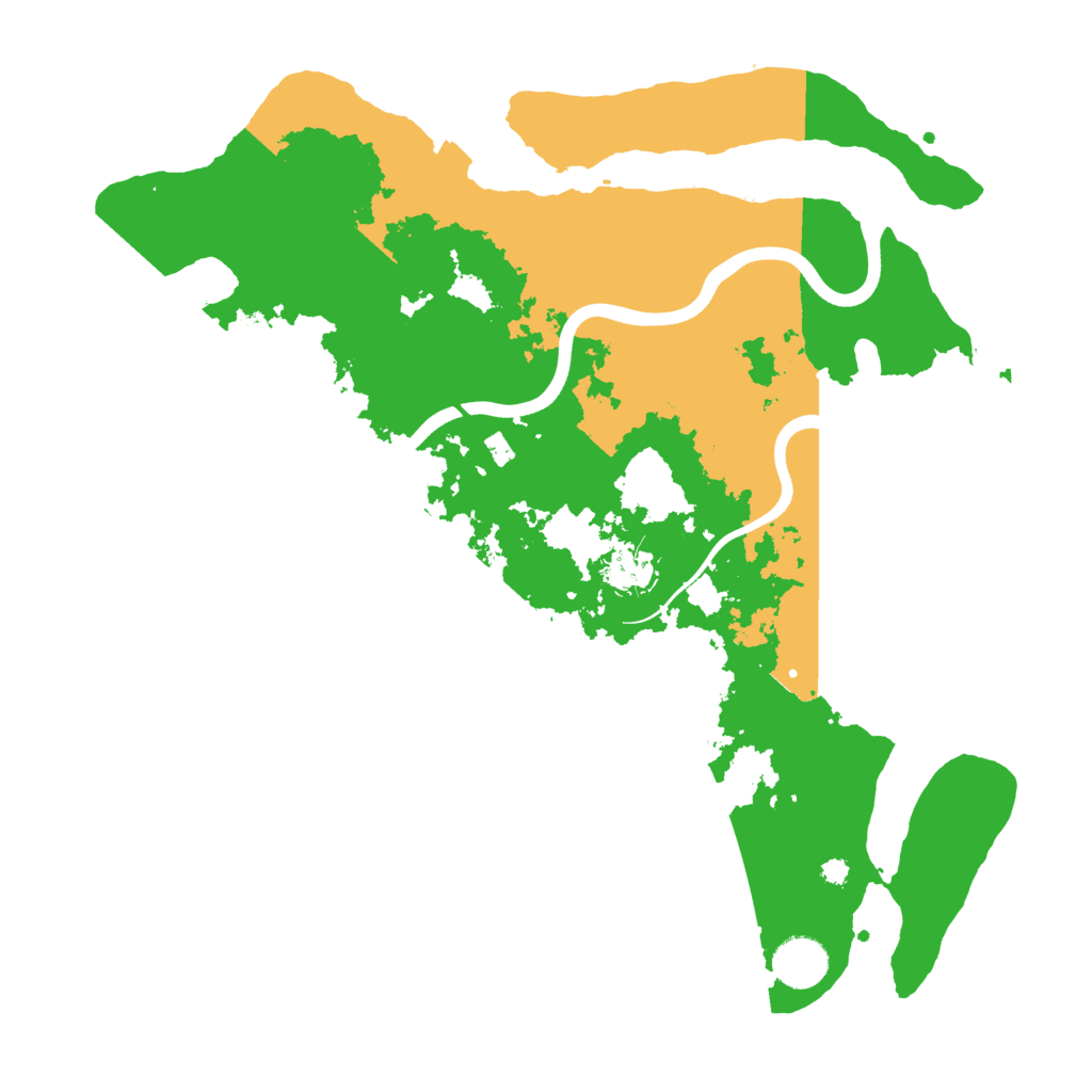 Biome Rust Map: Procedural Map, Size: 3700, Seed: 140750048