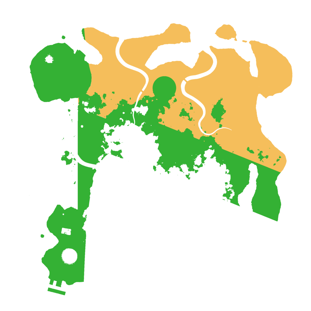 Biome Rust Map: Procedural Map, Size: 3500, Seed: 926175
