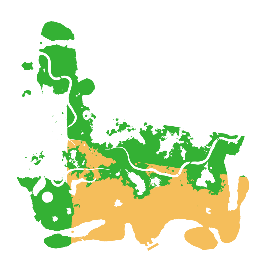 Biome Rust Map: Procedural Map, Size: 4500, Seed: 452200