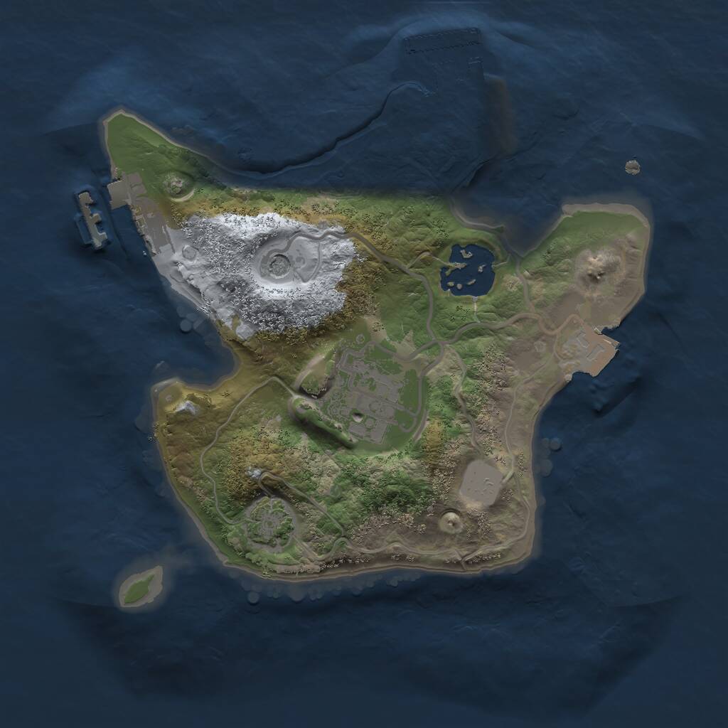 Rust Map: Procedural Map, Size: 2000, Seed: 9009009, 7 Monuments