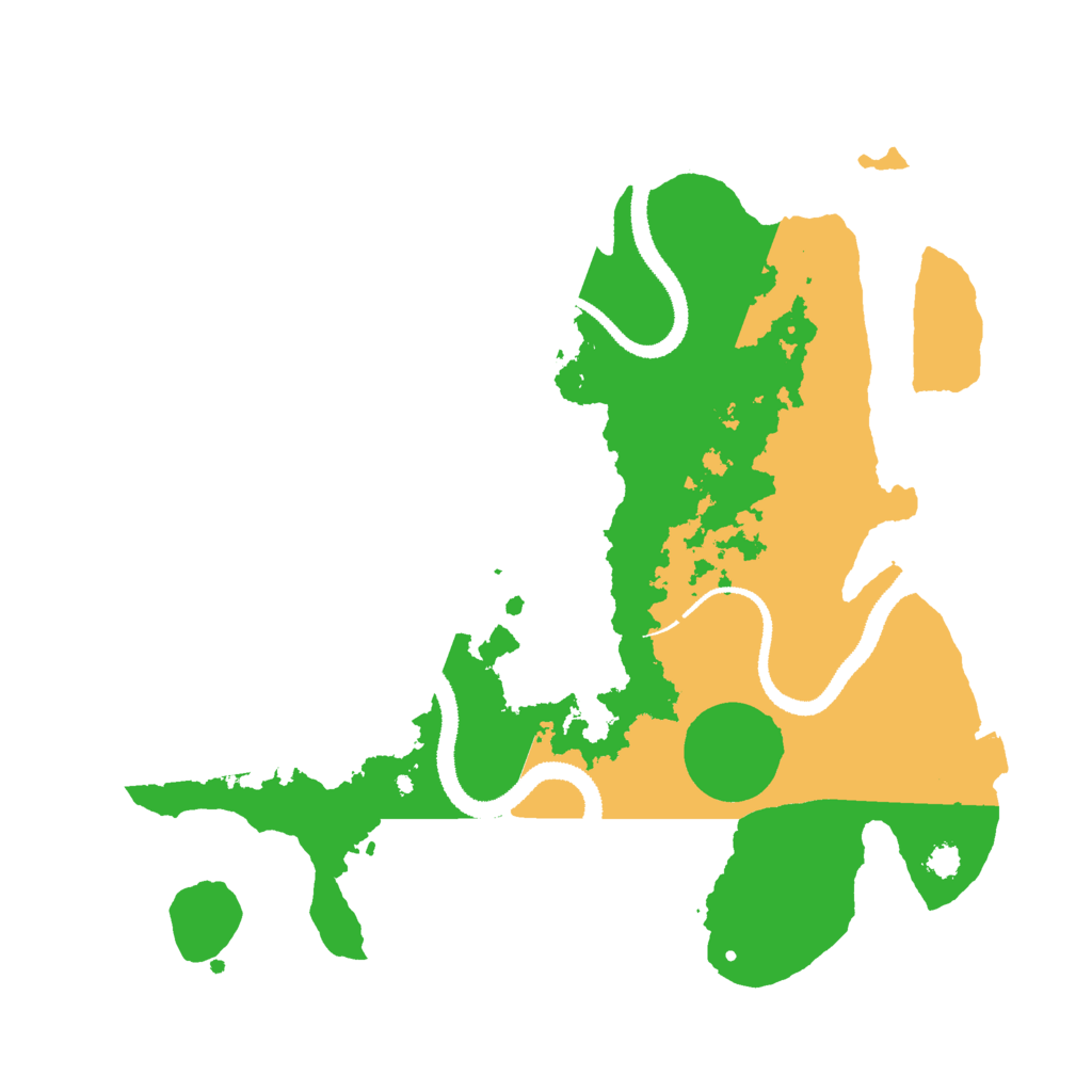 Biome Rust Map: Procedural Map, Size: 3000, Seed: 838768997