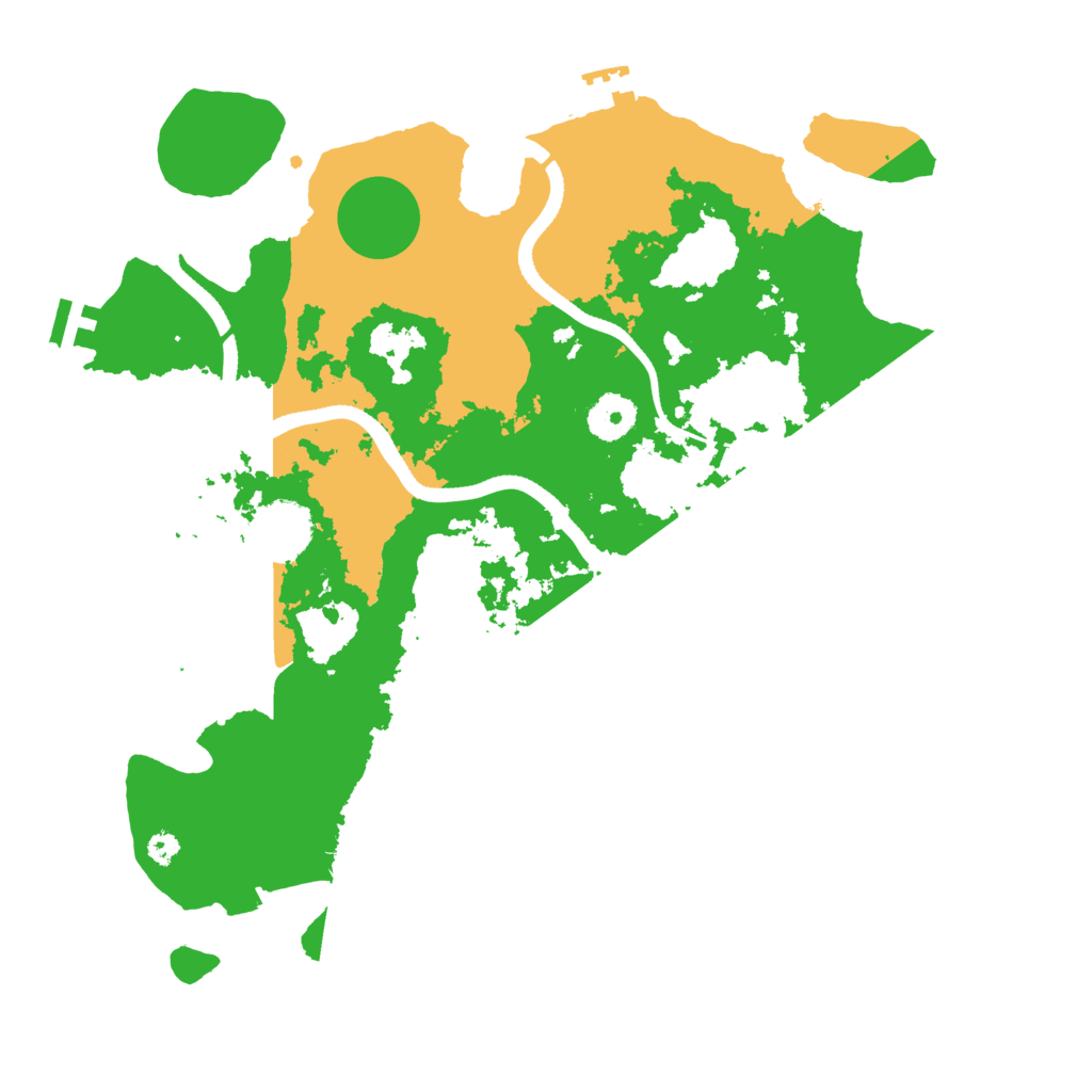Biome Rust Map: Procedural Map, Size: 3500, Seed: 279844204