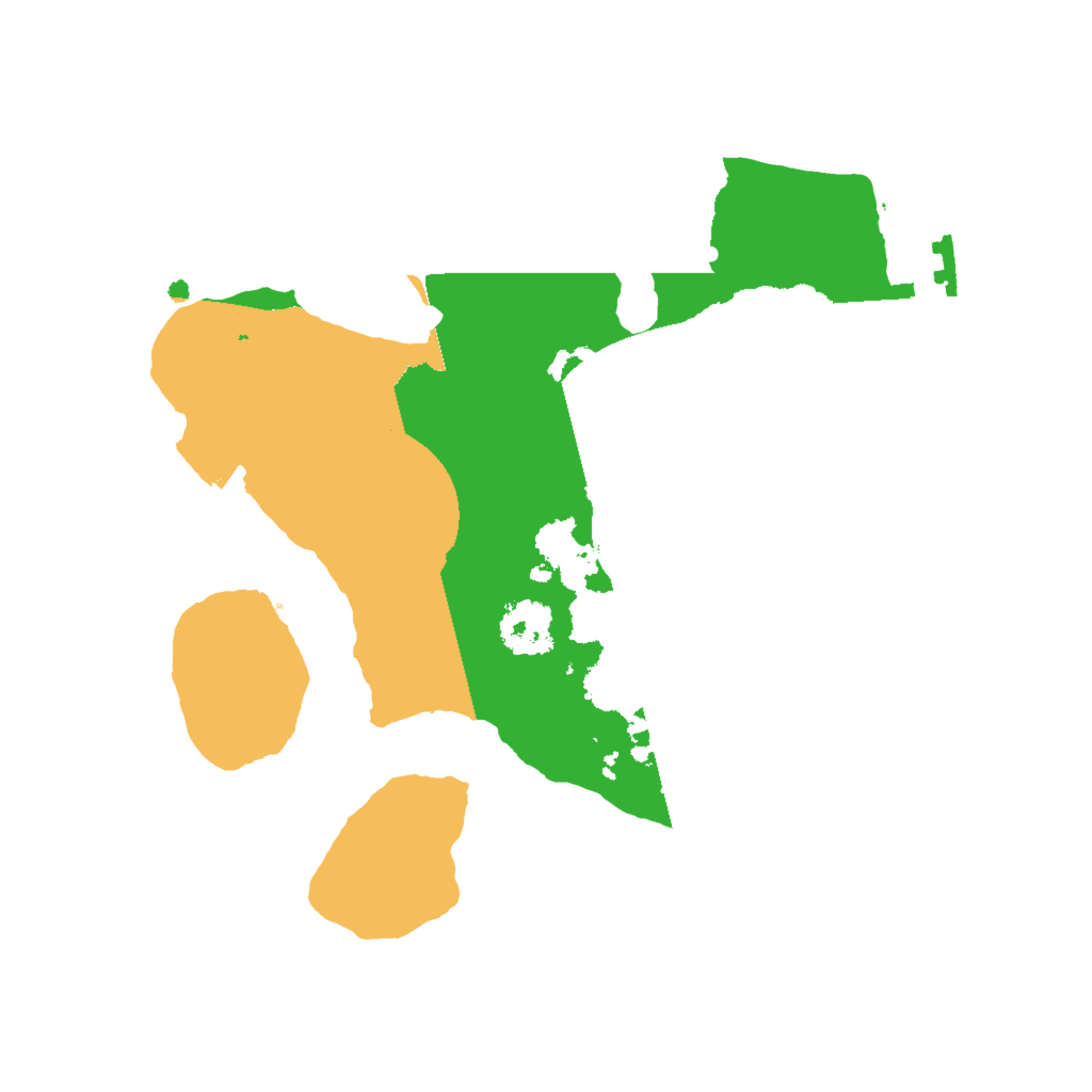 Biome Rust Map: Procedural Map, Size: 2000, Seed: 24125