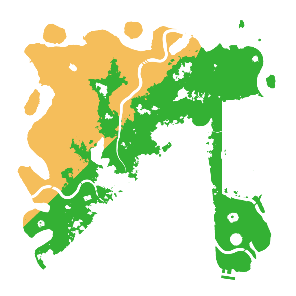 Biome Rust Map: Procedural Map, Size: 4300, Seed: 935775214