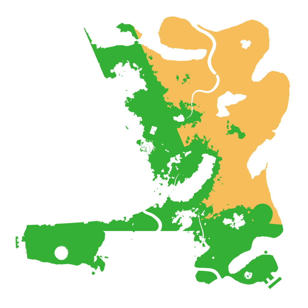 Biome Rust Map: Procedural Map, Size: 4000, Seed: 182198