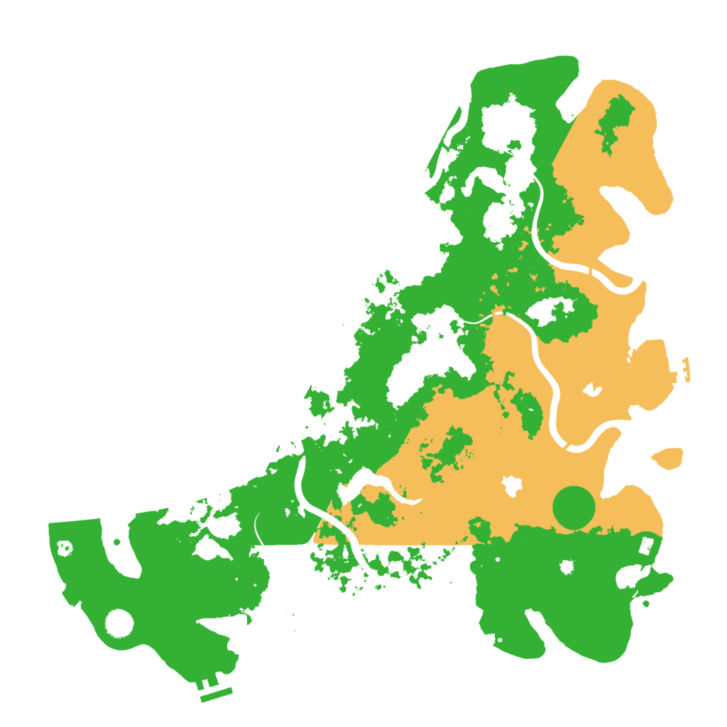 Biome Rust Map: Procedural Map, Size: 4500, Seed: 380221