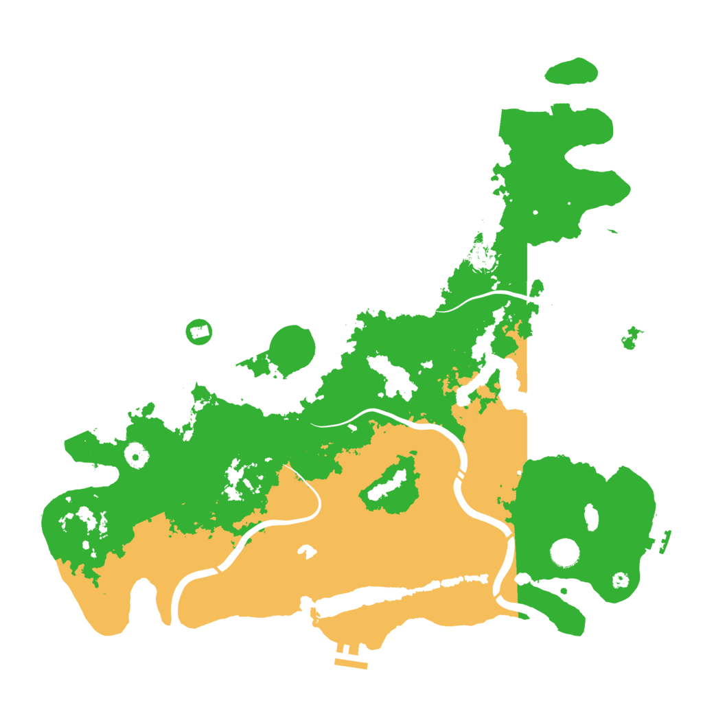 Biome Rust Map: Procedural Map, Size: 4300, Seed: 673534266