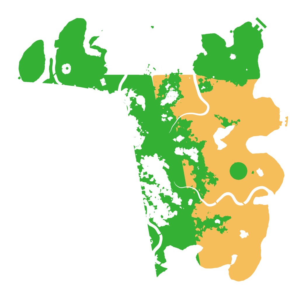 Biome Rust Map: Procedural Map, Size: 4500, Seed: 255563