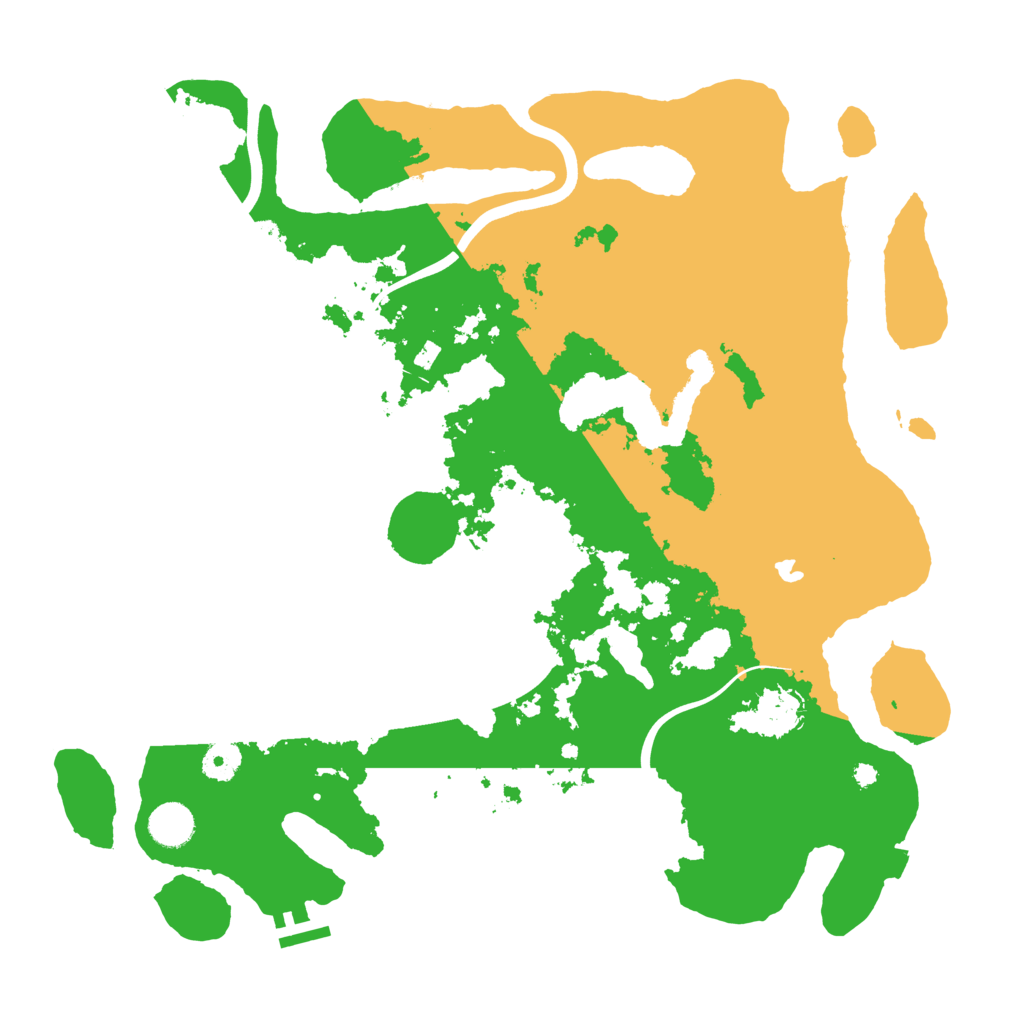 Biome Rust Map: Procedural Map, Size: 4000, Seed: 193993