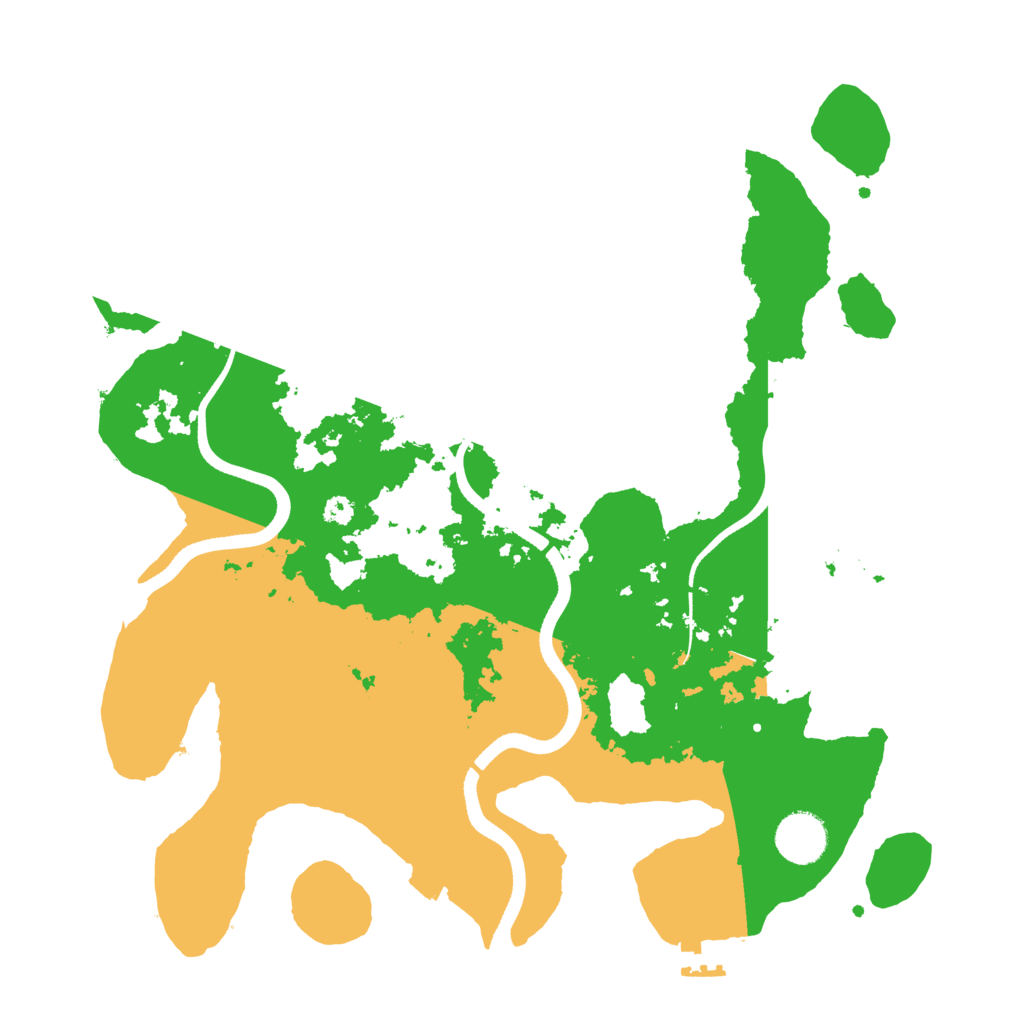 Biome Rust Map: Procedural Map, Size: 3500, Seed: 913842