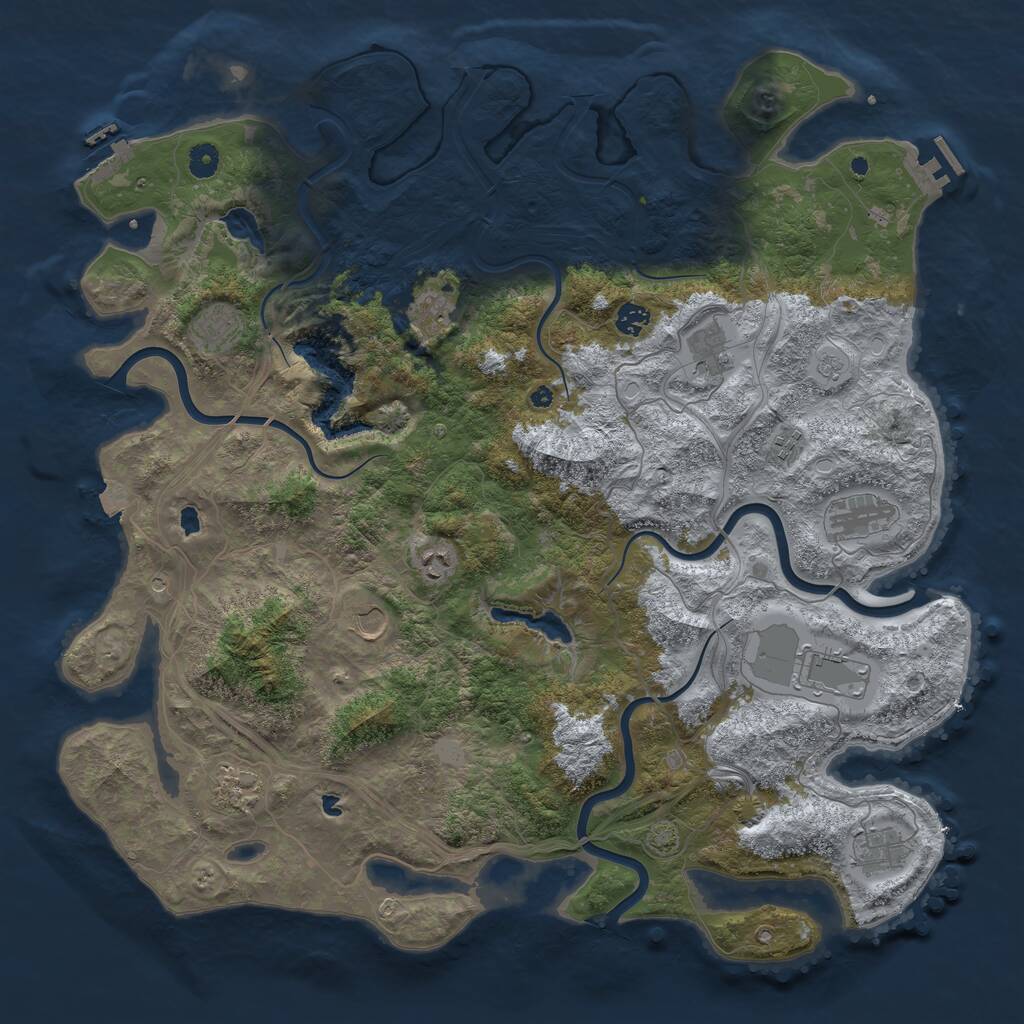 Rust Map: Procedural Map, Size: 4680, Seed: 26082026, 17 Monuments
